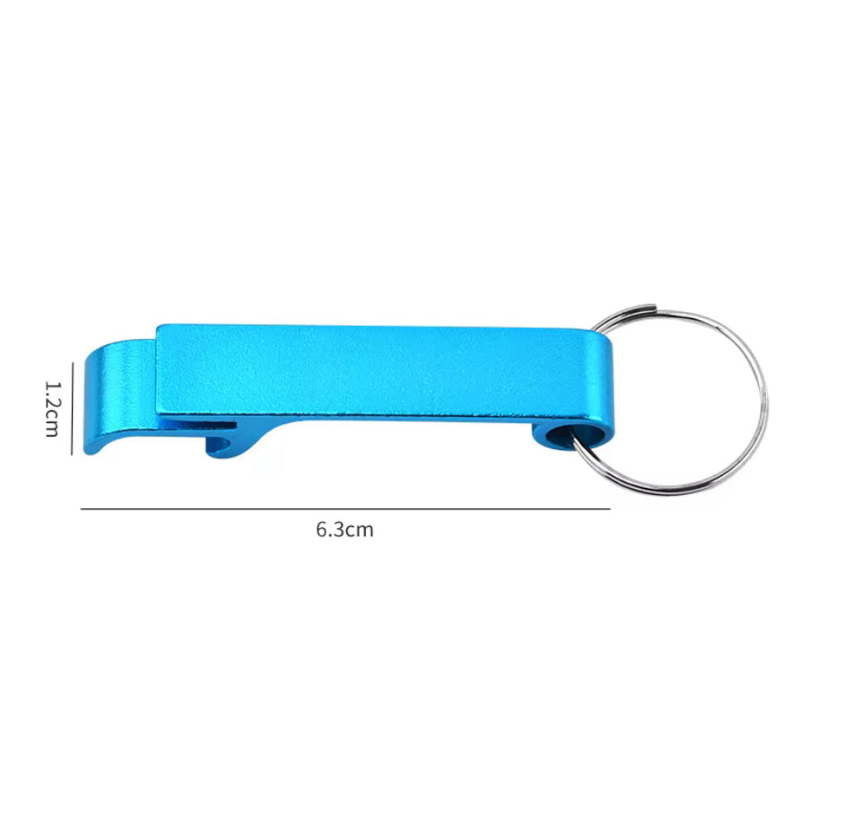 5x Key Ring Metal Bottle Opener