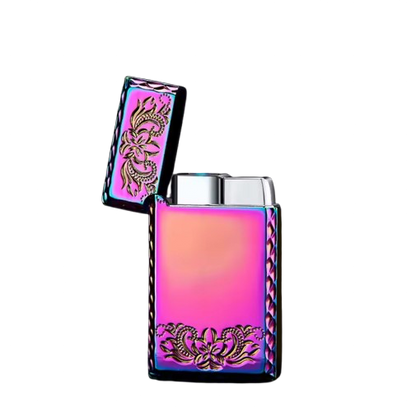 Windproof Waterproof Dragon Metal Lighter – Embossed Flame Design